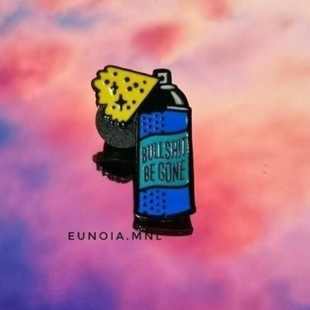 3/$20 Bs Be Gone Enamel Pin